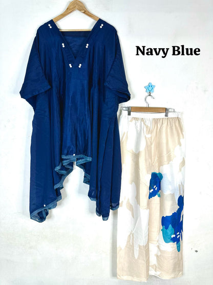 Launching Beautiful Heavy quality Chinon Fabric designer wear Baggy Style Khaftan with Crape Lining Full flowing pattern with Buttons full  lace work on the side Edges (WACD177)