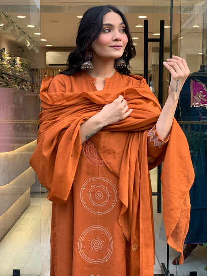 💥LAUNCHING COTTON KURTA PANT AND DUPATTA SET💥 (WARED488)