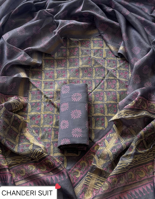 FESTIVE COLLECTION PREMIUM CHANDERI SILK SUITS 34