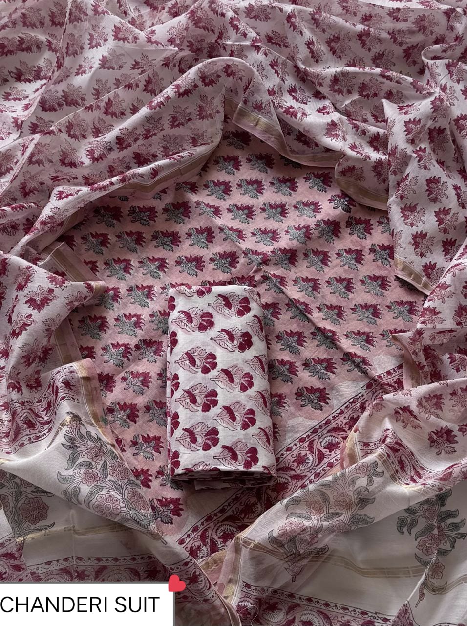 FESTIVE COLLECTION PREMIUM CHANDERI SILK SUITS  32
