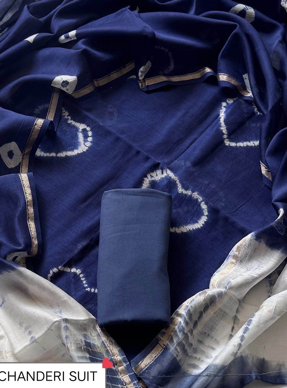 FESTIVE COLLECTION PREMIUM CHANDERI SILK SUITS 36