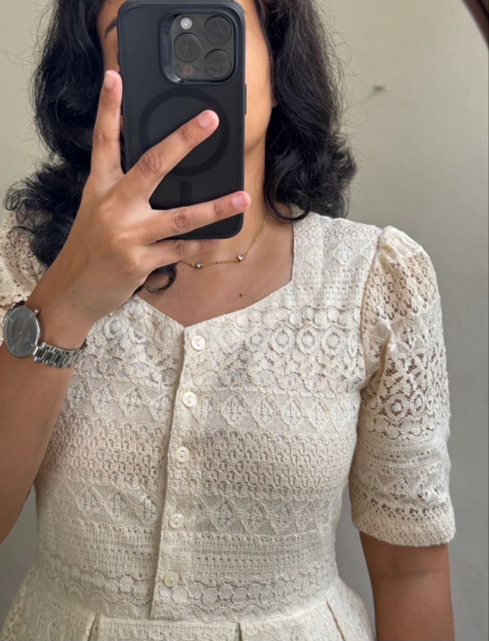 Introducing Beautiful pure cotton lace dress!! it will make you simple and classy look!! its our unique design!! very trendy dress from celebrity!! (RRRD13)