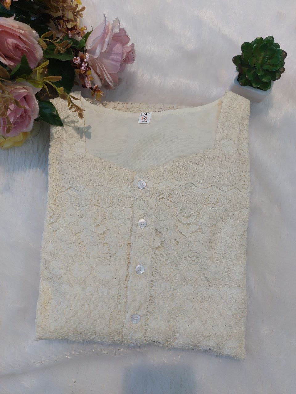 Introducing Beautiful pure cotton lace dress!! it will make you simple and classy look!! its our unique design!! very trendy dress from celebrity!! (RRRD13)