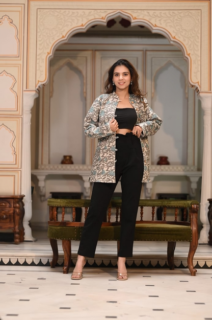 Presenting Jaipuri printed Women's Wear Quilted Full Sleeves JACKETS (JAC03)