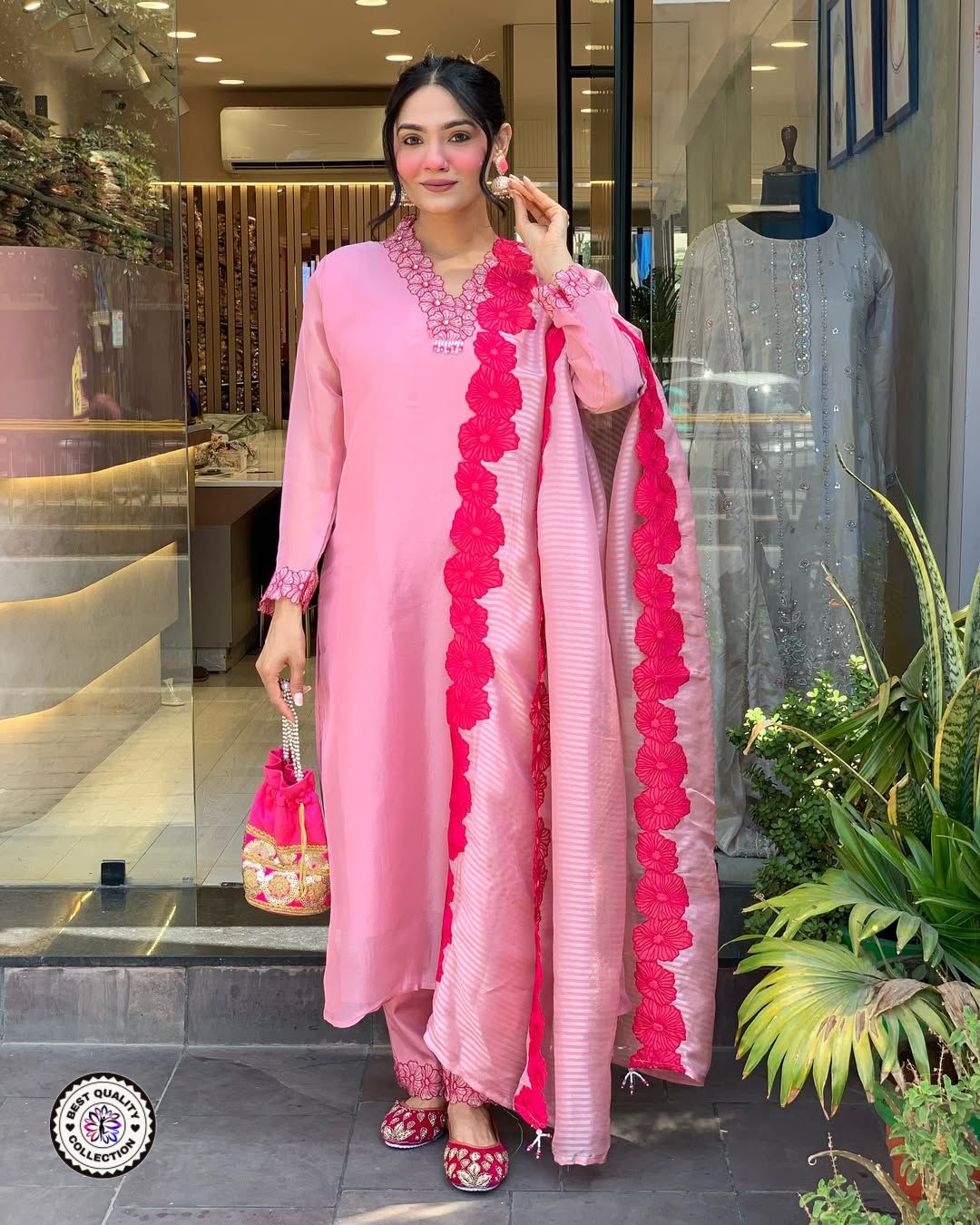 Amazing Beautiful Collection 💞 PAIR OF TOP-BOTTOM DUPATTA (NFRSD04)