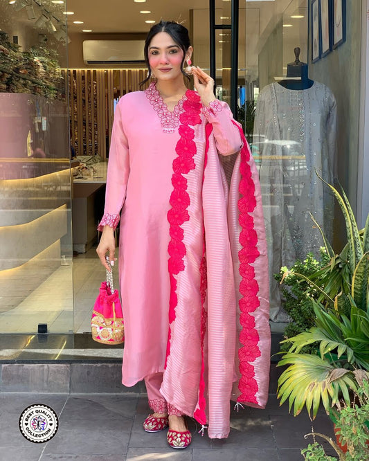 Amazing Beautiful Collection 💞 PAIR OF TOP-BOTTOM DUPATTA (NFRSD04)