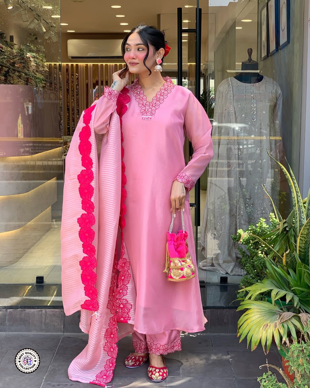 Amazing Beautiful Collection 💞 PAIR OF TOP-BOTTOM DUPATTA (NFRSD04)