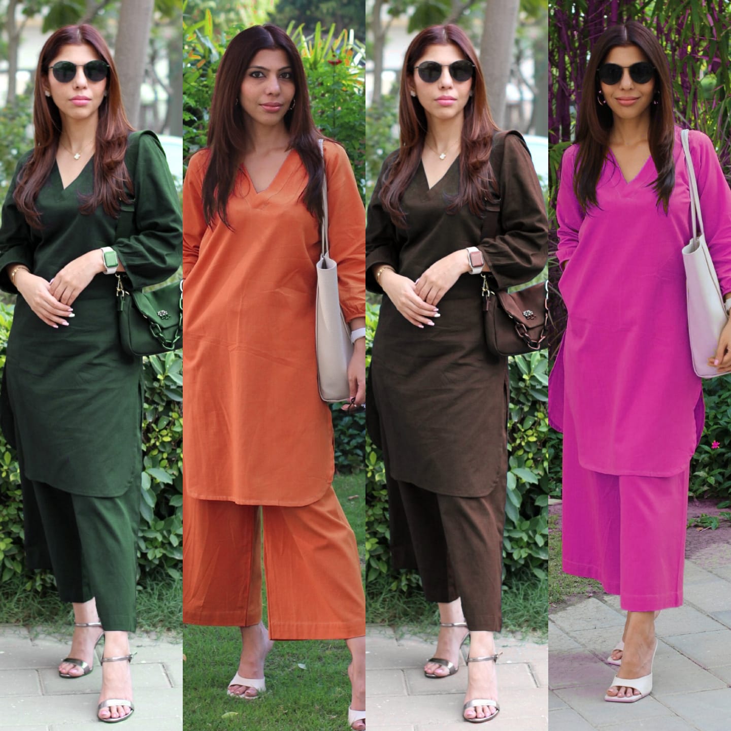 Upgrade your office wear wardrobe with this classy yet chic monochrome pant-set for all day comfort and trendy look🌸🌸 (SWSK12)