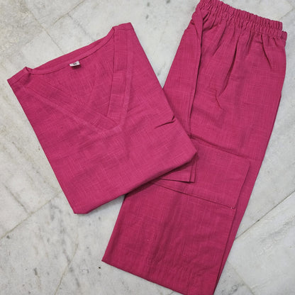 Upgrade your office wear wardrobe with this classy yet chic monochrome pant-set for all day comfort and trendy look🌸🌸 (SWSK12)