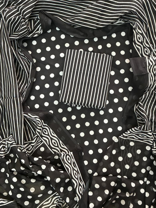 ELEGANT HAND BLOCK PRINT COTTON SUIT SET WITH MULMUL DUPATTA(WACOTMU45)