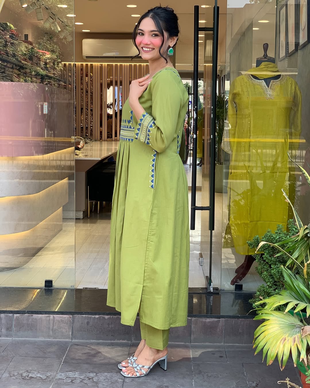 💃 Beautiful Pure Cotton Fabric Kurti Pant set special for festivals ☺️ 🫶🏻💃 (SWSK34)