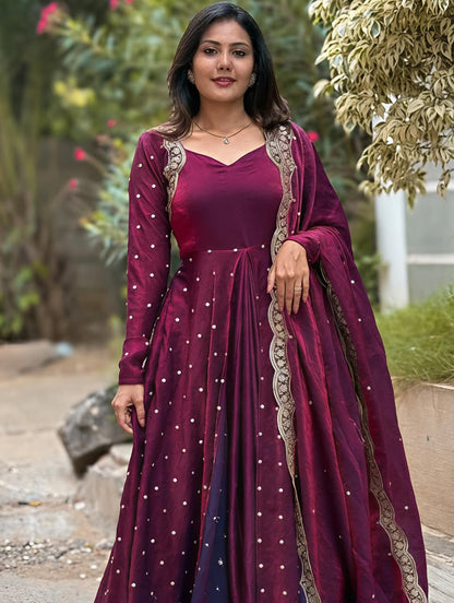 This Exquisite Georgette anarkali (RRRD30)