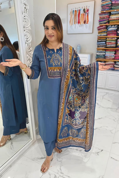 Classic Ethnic Printed Kurta Set with Dupatta for Daily & Festive Wear (RD32)