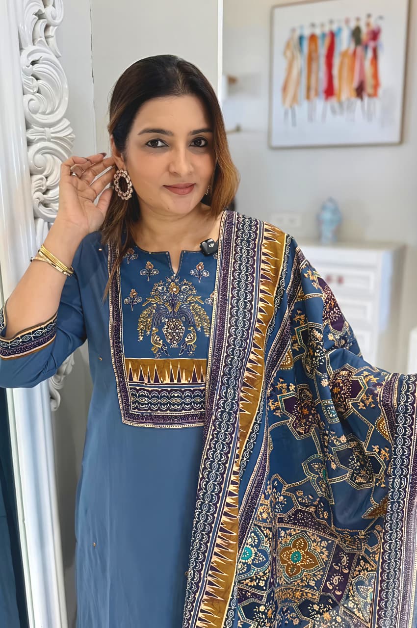 Classic Ethnic Printed Kurta Set with Dupatta for Daily & Festive Wear (RD32)