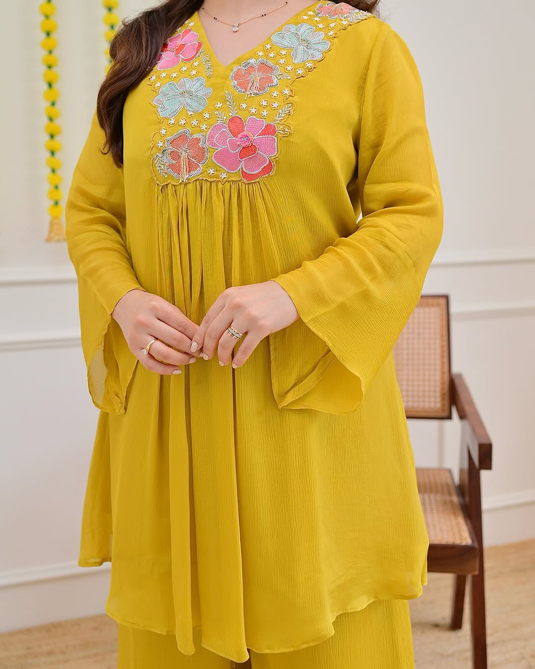 beautiful embroidery Fully Stitched Ready To Wear💃(SWSK55)