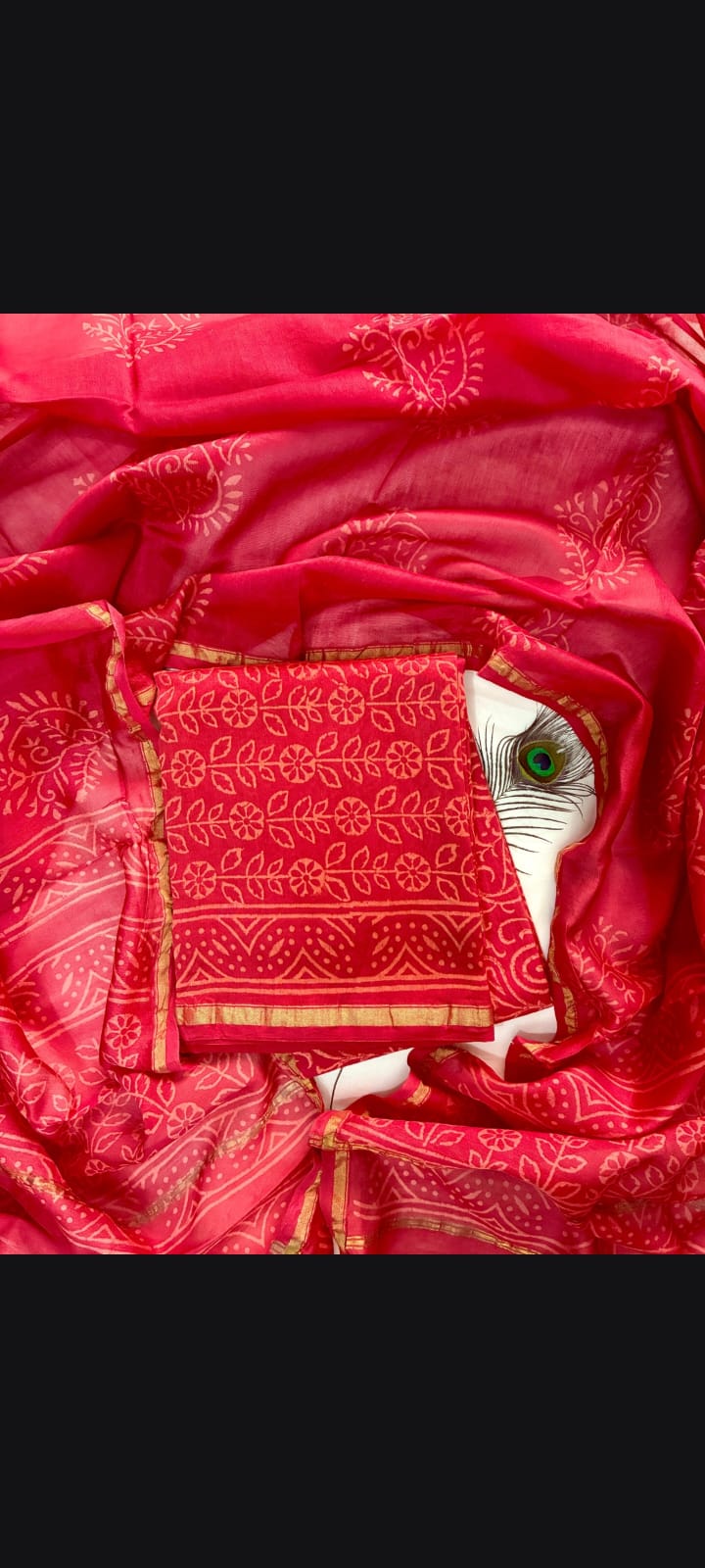 FESTIVE COLLECTION PREMIUM CHANDERI SILK SUITS 35
