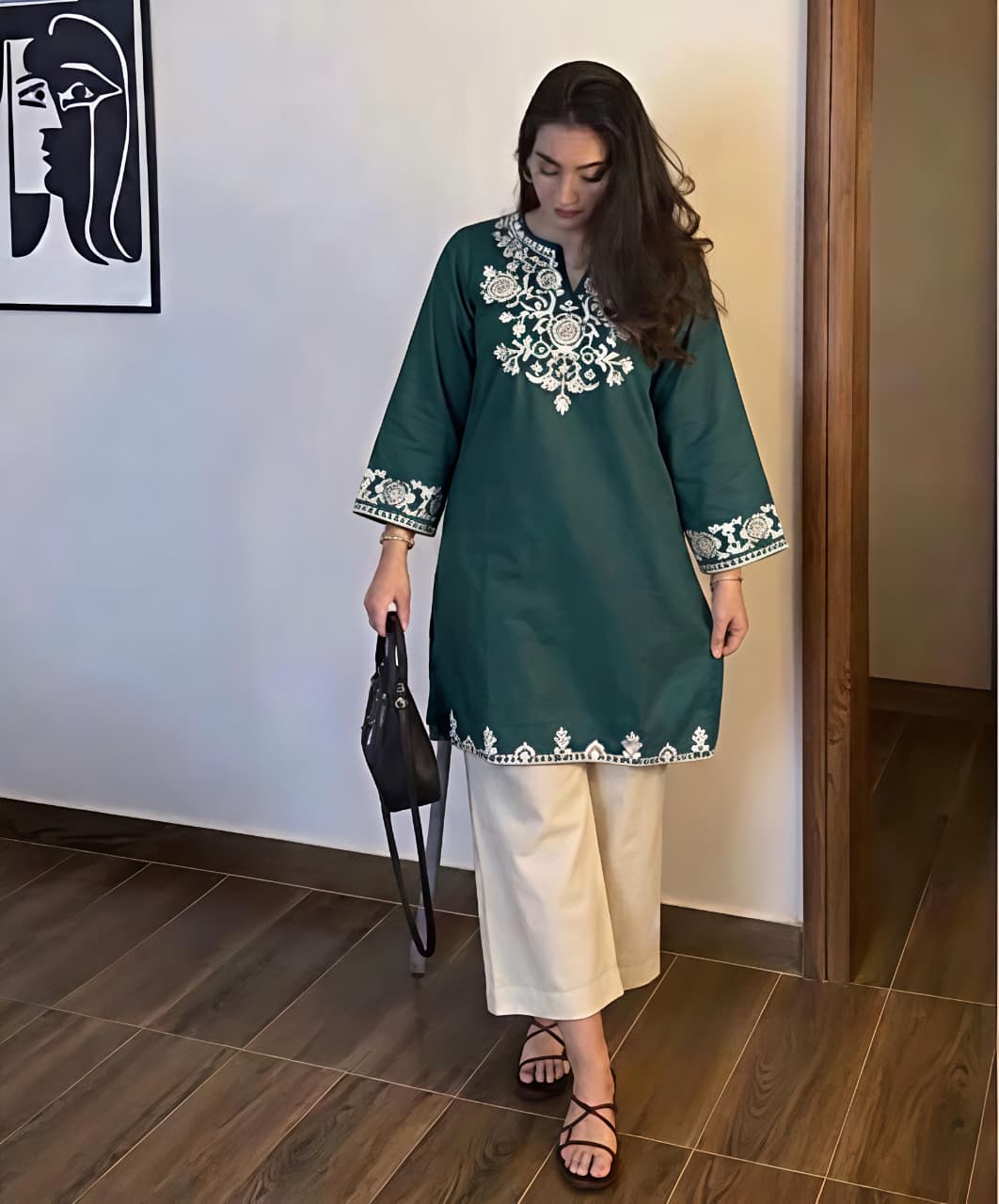 Presenting Our Premium  heavy embroidery with pocket Jaipur  Cord-Set (SWSK61)