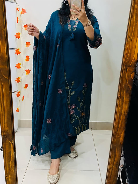 Kurti with pent with dupatta(RD45)
