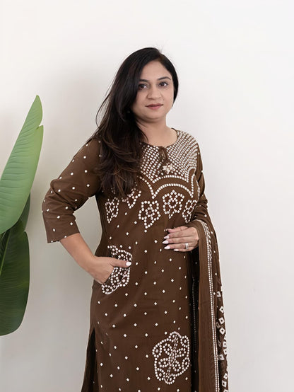 Kurta embroidery work  with Designer sleeves(RD47)