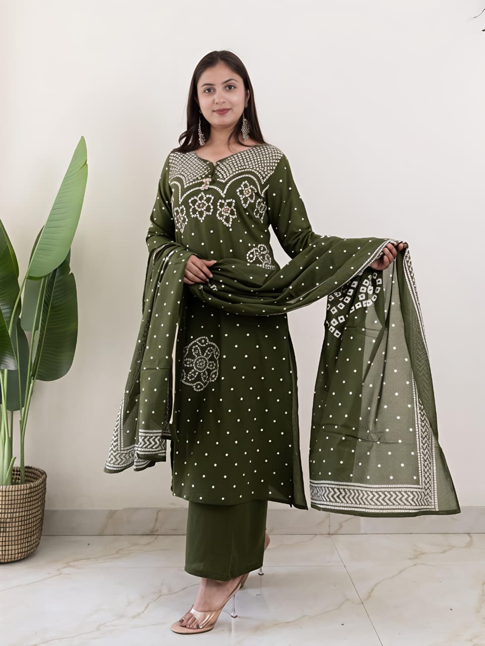 Kurta embroidery work  with Designer sleeves(RD47)