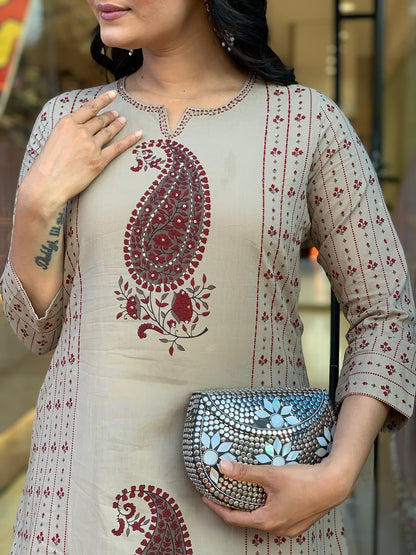 Premium cotton straight kurti dress (RD48)