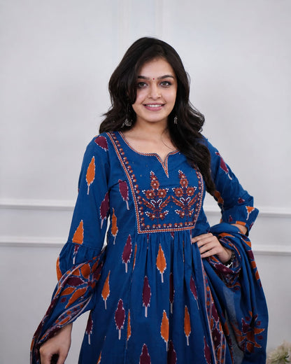 Cotton anarkali dress  🪡🪡🪡🪡(RD49)