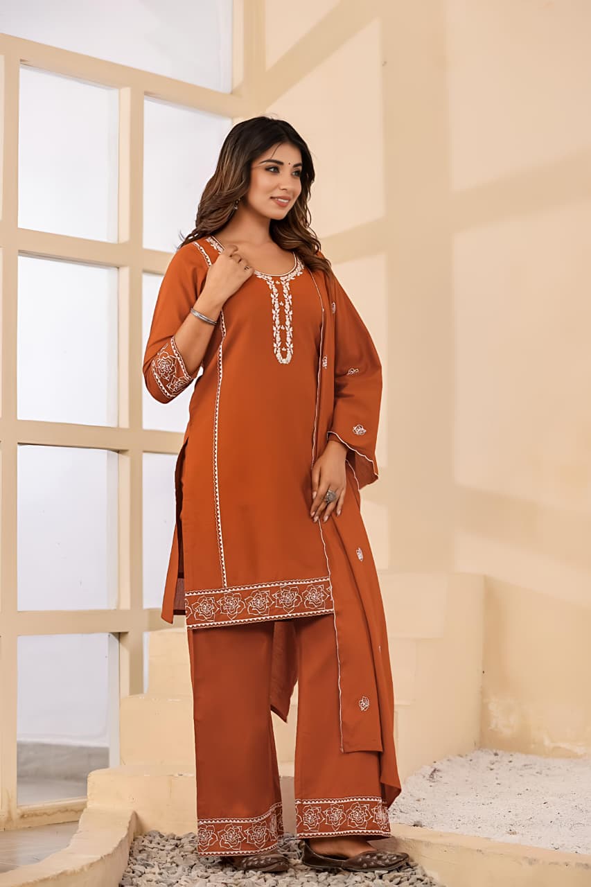 Meher Grace Three-Piece Suit Set (SWSK67)
