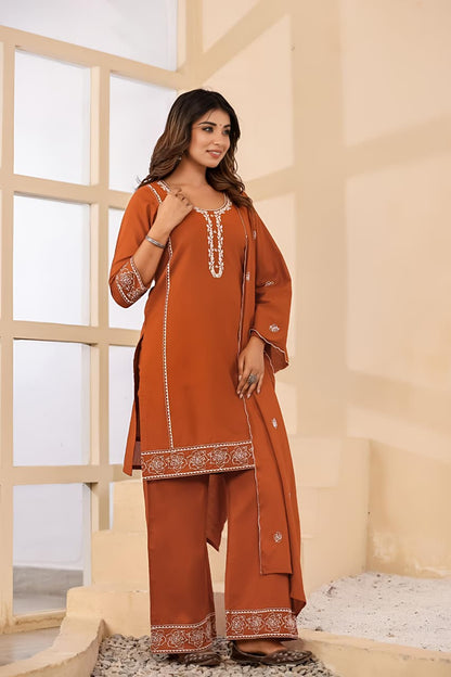 Meher Grace Three-Piece Suit Set (SWSK67)