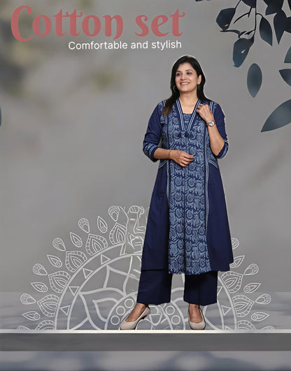 Paisley Grace Cotton Kurta Pant Set (RD58)