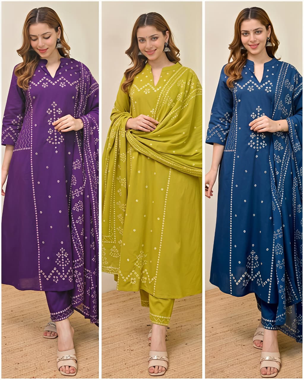 Royal Bandhani Grace Suit Set (RD59)