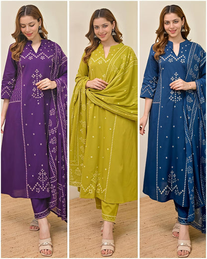 Royal Bandhani Grace Suit Set (RD59)