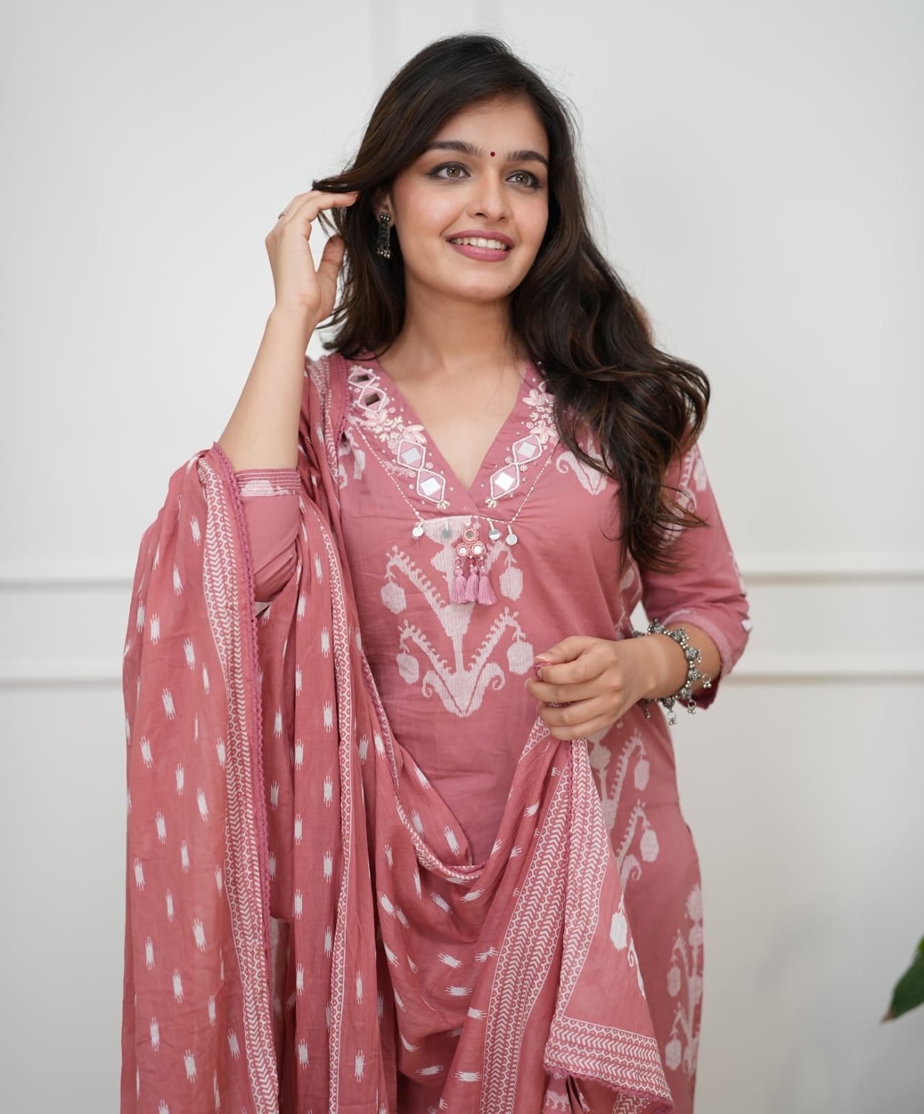 Meher Printed Cotton Suit Set with Dupatta (RD65)