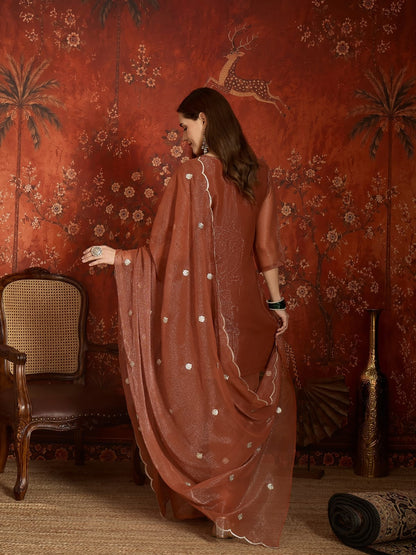 ✨ Premium Embroidered Sharara Set ✨(RRRD53)