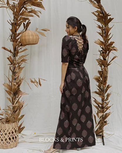 Elegant Block Print Co-Ord Set for Women (RS05)