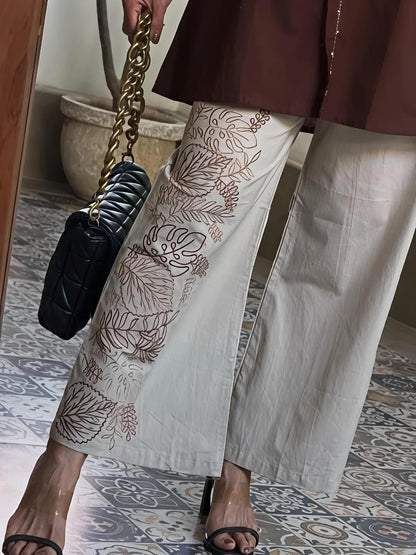 Elegant Embroidered Kurta Palazzo Set (CJ06)