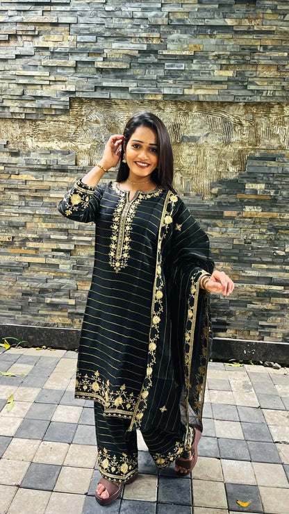 Elegance Embroidered Suit Set (RRRD66 RR TULSHI)