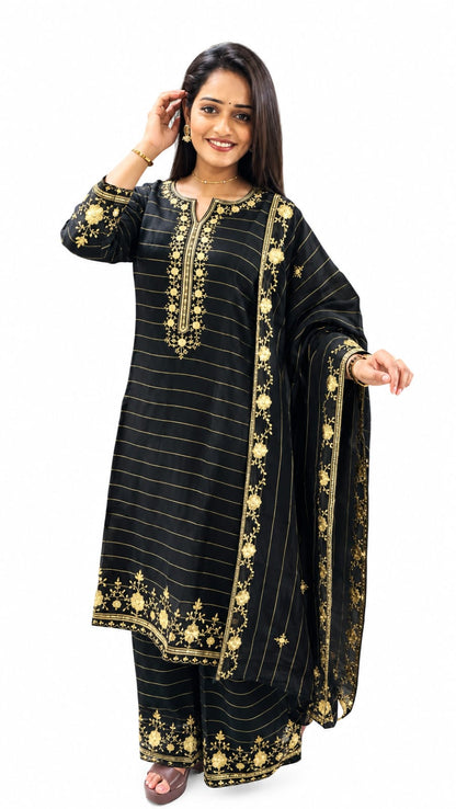 Elegance Embroidered Suit Set (RRRD66 RR TULSHI)
