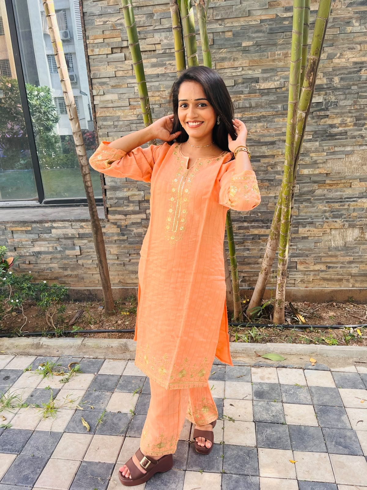 Elegance Embroidered Suit Set (RRRD66 RR TULSHI)