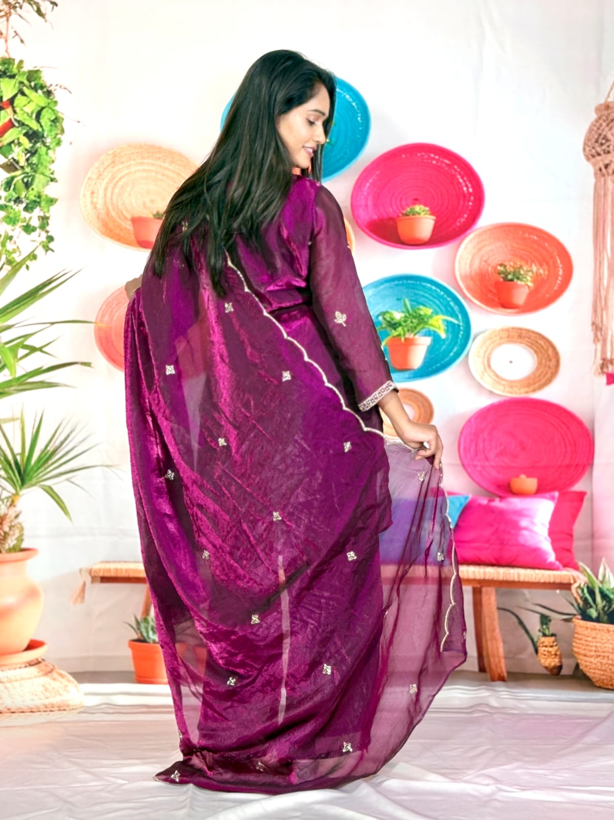 Royal Embroidered 3-Piece Suit Set (RRRD67 Chhaya)