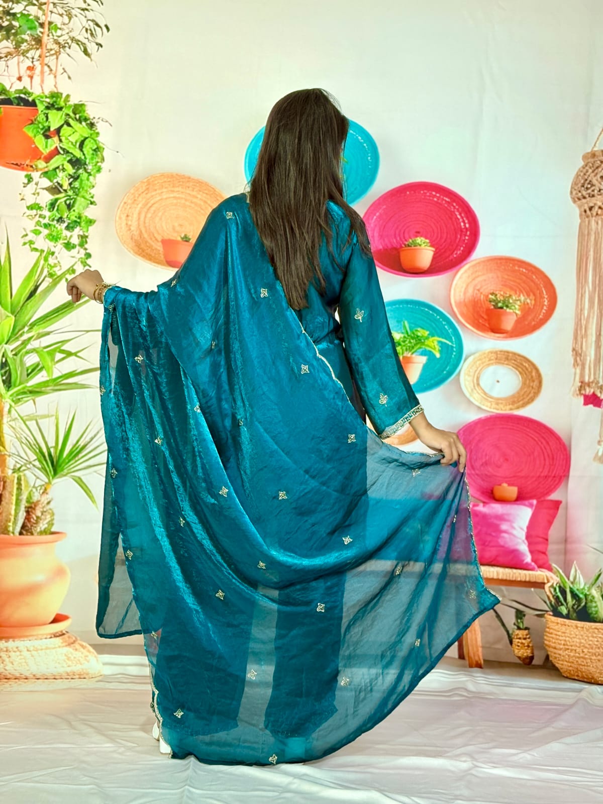 Royal Embroidered 3-Piece Suit Set (RRRD67 Chhaya)