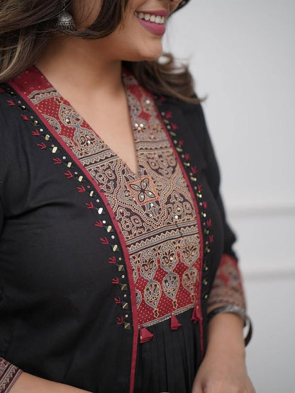 Women’s Cotton Printed Kurta Palazzo & Dupatta Set (RD80)